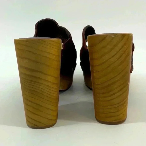 ZARA BASIC COLLECTION WOOD SANDALS - Picture 4 of 5